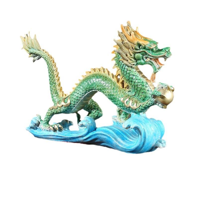 厂家铜龙摆件汉龙青龙龙腾四海创意家居摆件