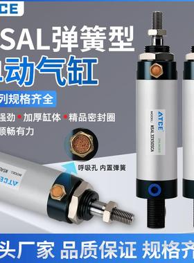单作用弹簧压回迷你气缸MSAL16/20/25/32/40X25X75X50S单动自复位