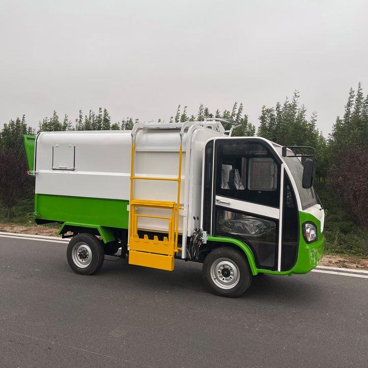 电动小型四轮挂桶垃圾车新能源垃圾运输车自装自卸垃圾清运车