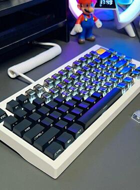 黑夜侧刻透光键帽OEM高度Wooting ATK68 醉鹿 磁轴专用PC透光键帽