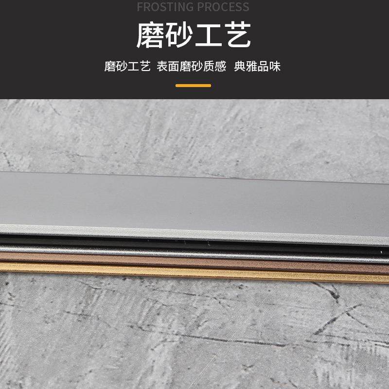 铝合金一字型平板条扁条钛金条压条收边条装饰线条客厅吊顶收口条