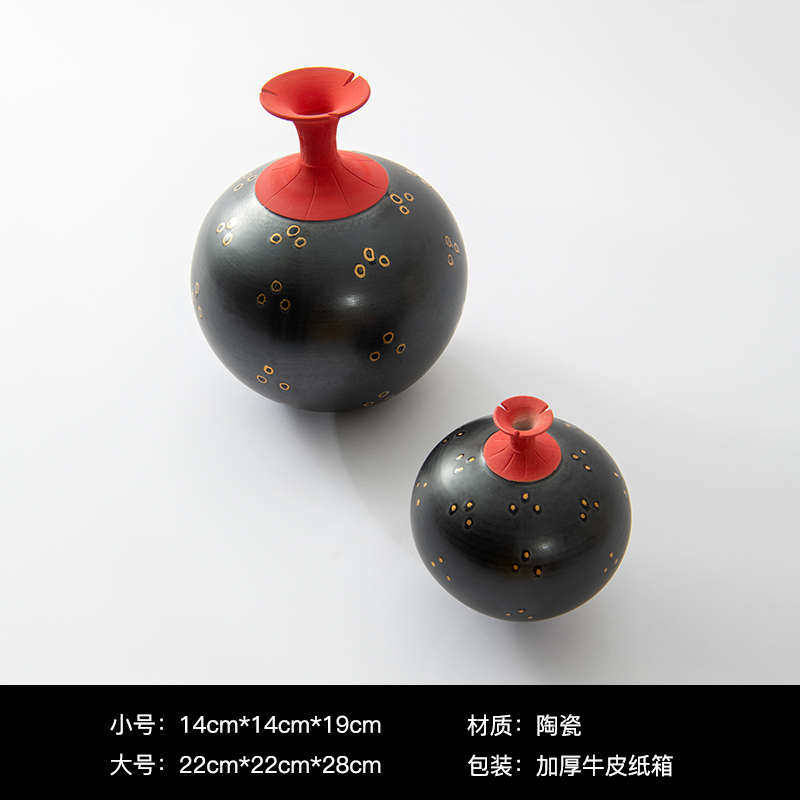 艺贝子现代新中式单支葫芦插陶瓷花瓶日式餐桌餐厅会所收藏罐摆件,特色手工艺,其他特色工艺品,淘宝优惠券,粉丝福利购,淘宝优惠卷