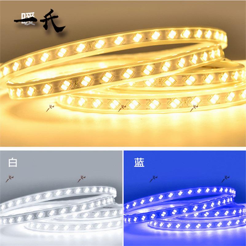 装饰双排53DYS0灯带le7d灯条高家装柔性软灯带led带灯防水雨亮水