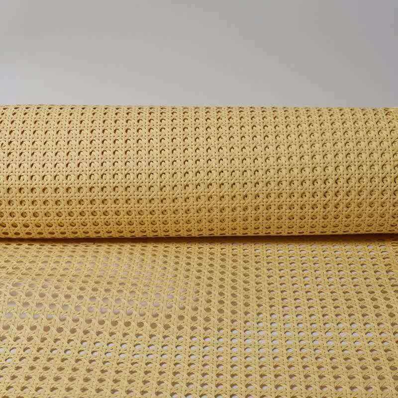 加工天然藤条编织藤笪家居藤椅藤凳装饰材料黄胶PE编织眼笪
