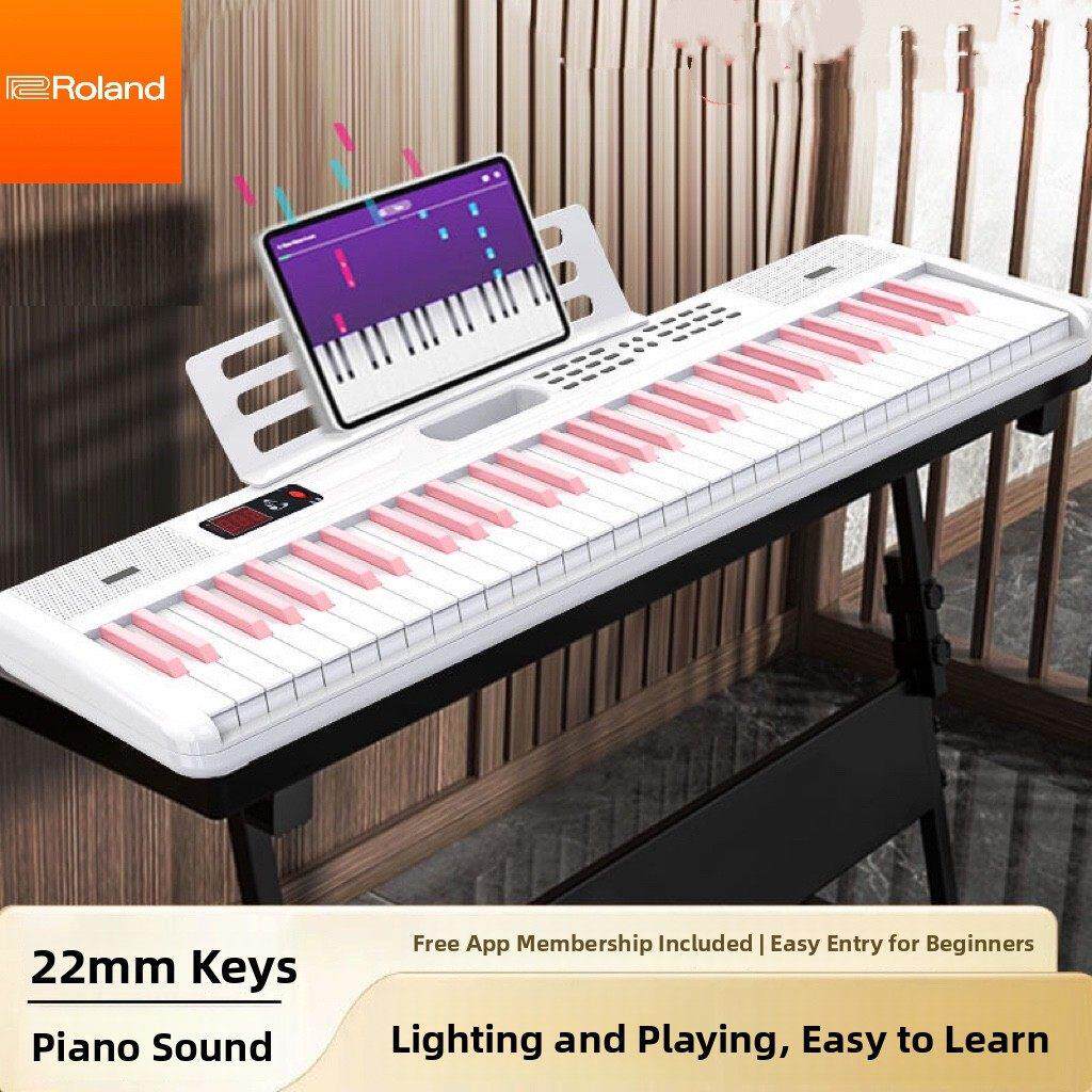 罗兰智能88键电子琴初学者家用电子钢琴幼师专业教学小钢琴便携式