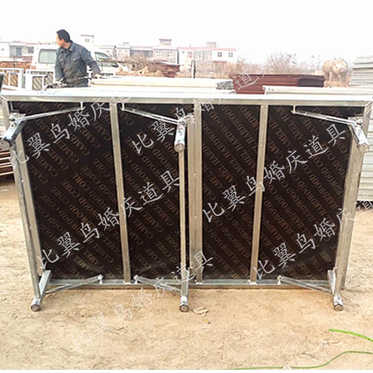 婚庆t台板活动舞台板折叠T台走秀T台新款道具便捷移动调节舞台