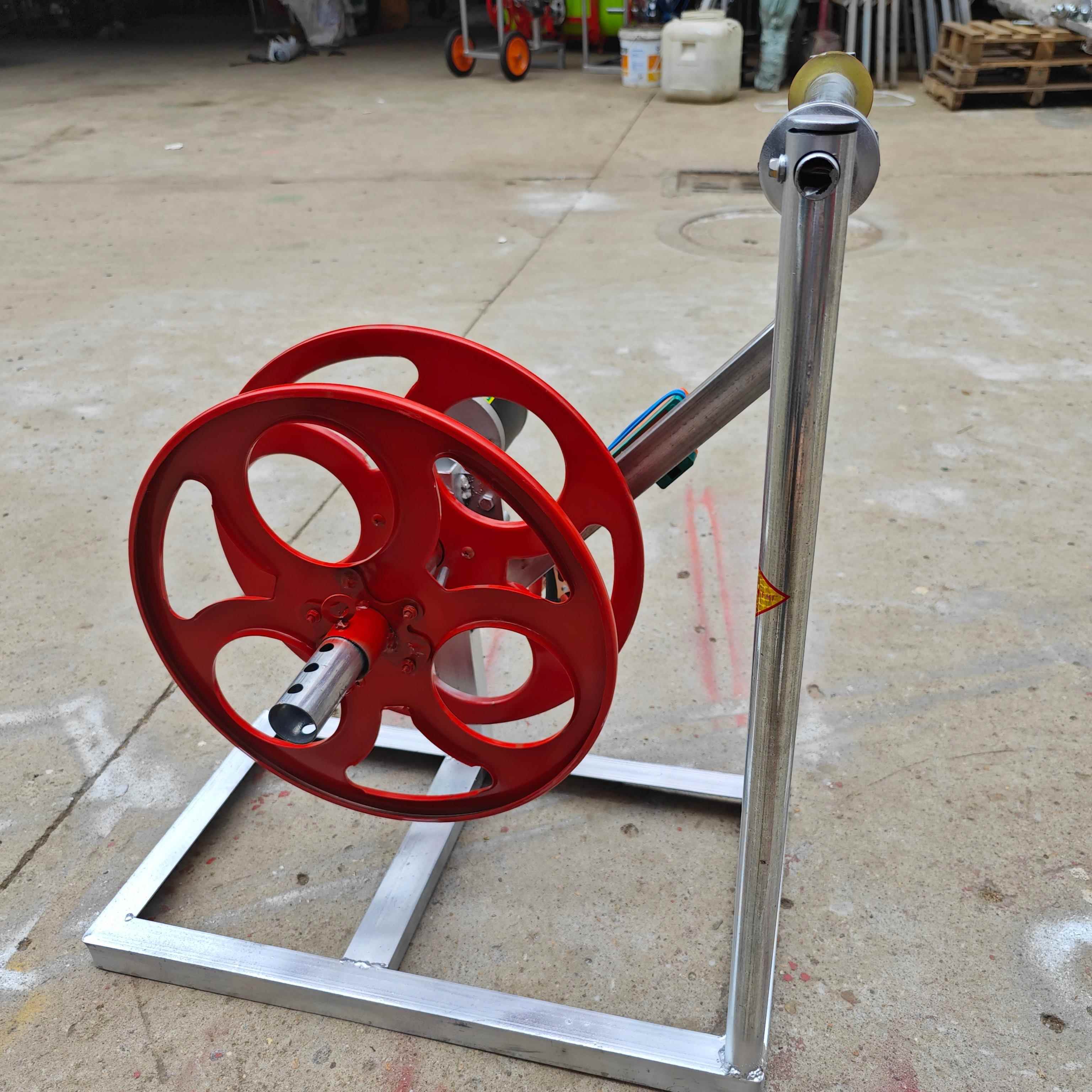 电动12伏灌溉缠管器缠软袋工具卷水带神器架子盘滴灌微喷带支架