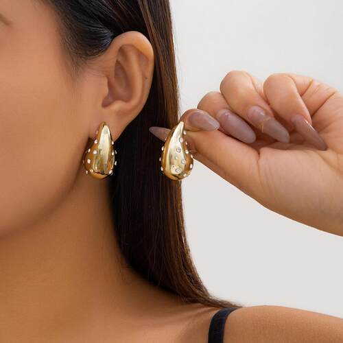 Vintage Comma Teardrop Earrings Hanging Water Drop Earrings
