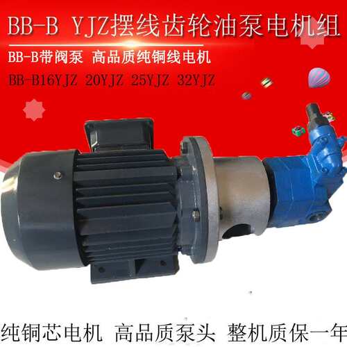 BB-B16YJZ BB-B20/63YJZ摆线齿轮油泵电机BB-B25YJZ BB-B32/40YJZ