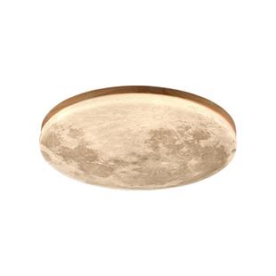 卧室灯北欧现代简约创意个性 房间吸顶灯 高级大气网红月球ins新款