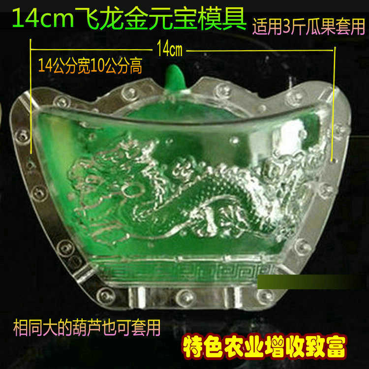 3飞龙金元宝14cm定型吊范斤水果定型农用西瓜甜瓜制模具葫芦文玩