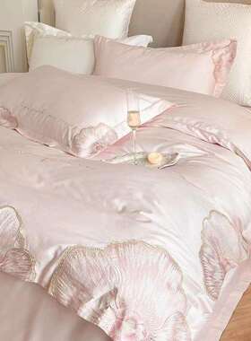 公主00S长风绒棉四件高端套花卉刺绣1被套纯棉床MH153单裸睡床品