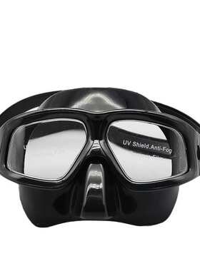 JUNHAIINS厂家批发低容量自由潜水面罩钢化玻璃轻便PC镜片浮潜面