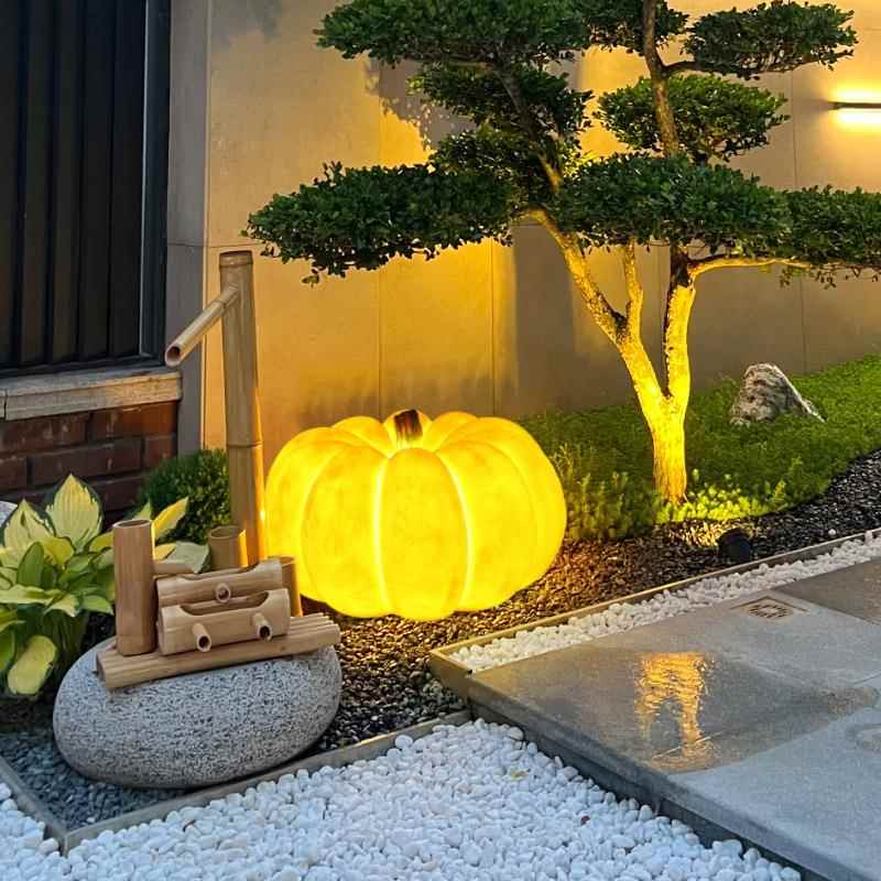 太阳能户外草坪灯南瓜灯防水别墅小院花园阳台布置装饰庭院落地灯