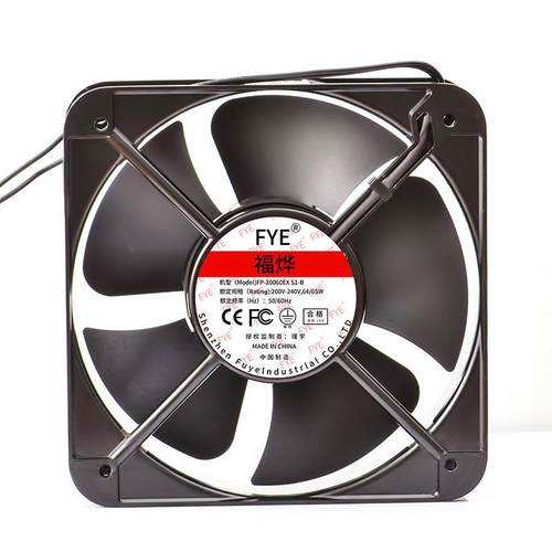 福烨/FYE散热风扇交流风机20060HBL220V滚珠铜线20060轴流风扇
