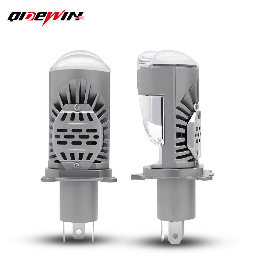 新款H4直插MO1J双光透镜矩阵LED大灯远近一体超亮改装汽车大