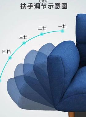 布艺沙12928发双人人沙发榻米小户型折叠懒沙榻发阳床台卧室简易