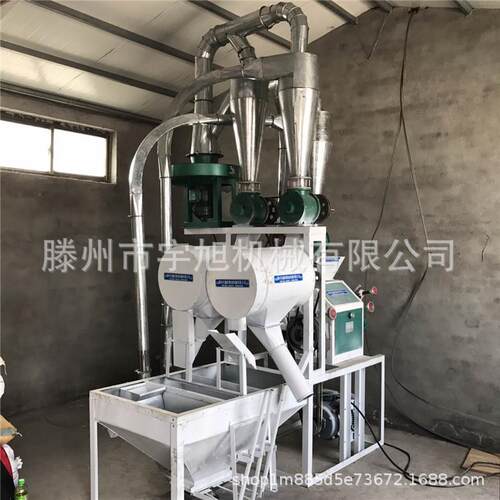 商用小麦面粉机五谷杂粮脱皮磨粉机全自动玉米磨面机