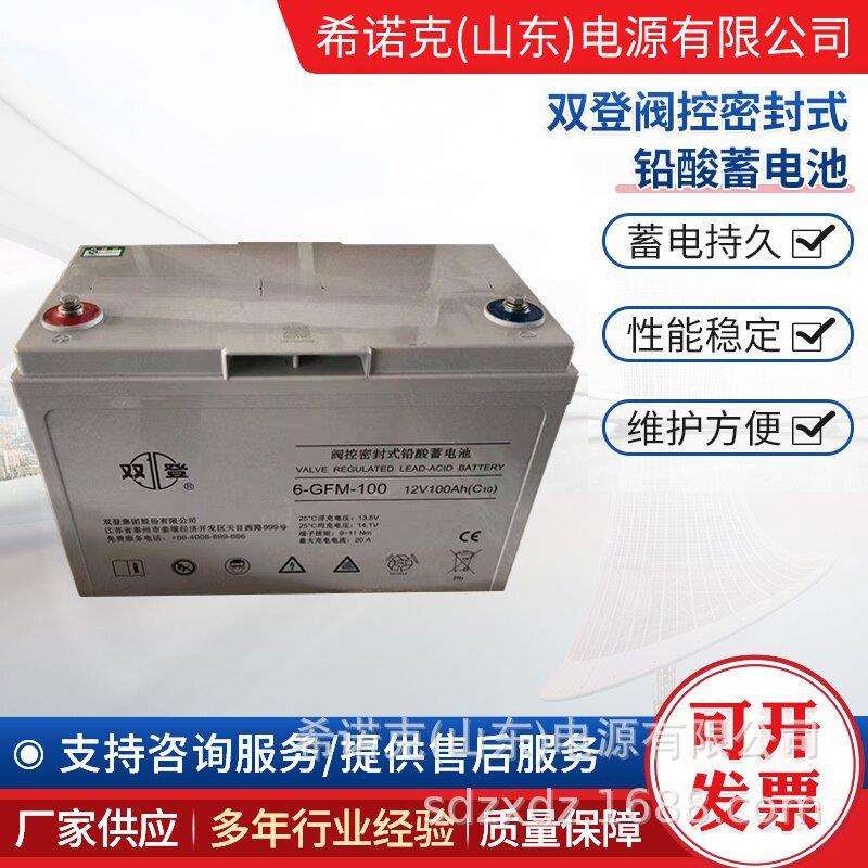 双登蓄电池6-GFM-100免维护铅酸蓄电池12V100AHUPS/EPS直流屏电池