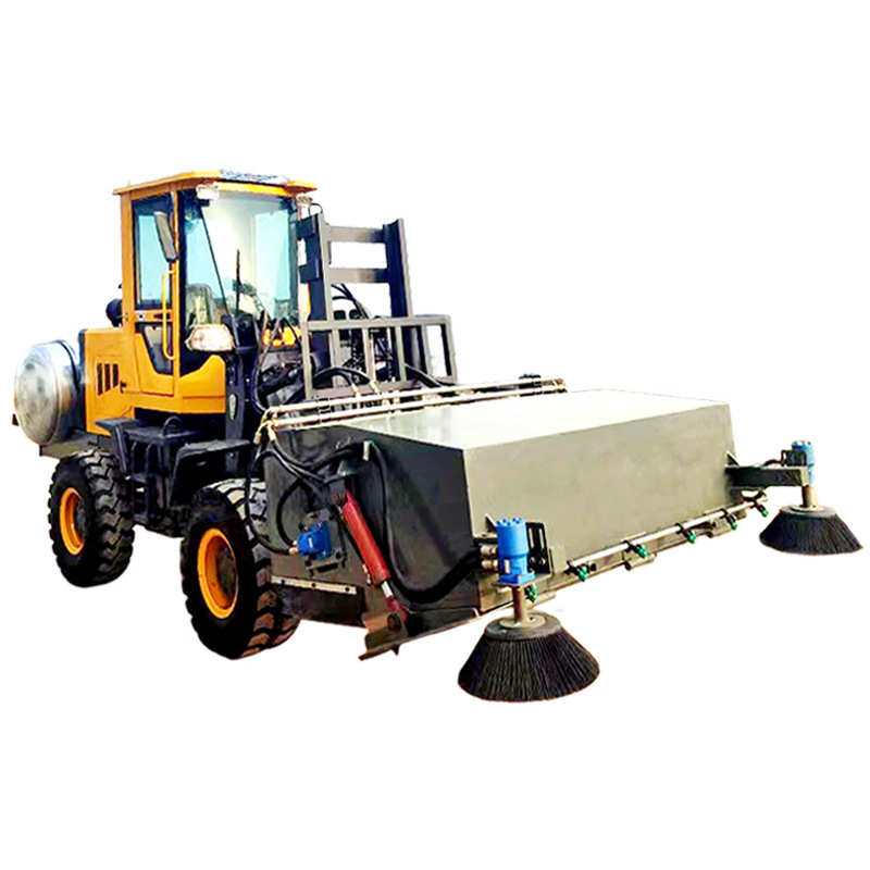 改装工地泥块路面工程装载机封闭式清扫车沙石大型车吸尘扫地机