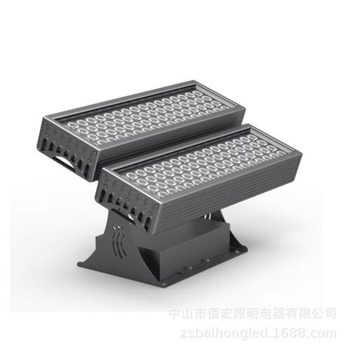 LED投光灯200W300W色DMX512七彩投射灯户外山体400W投光灯