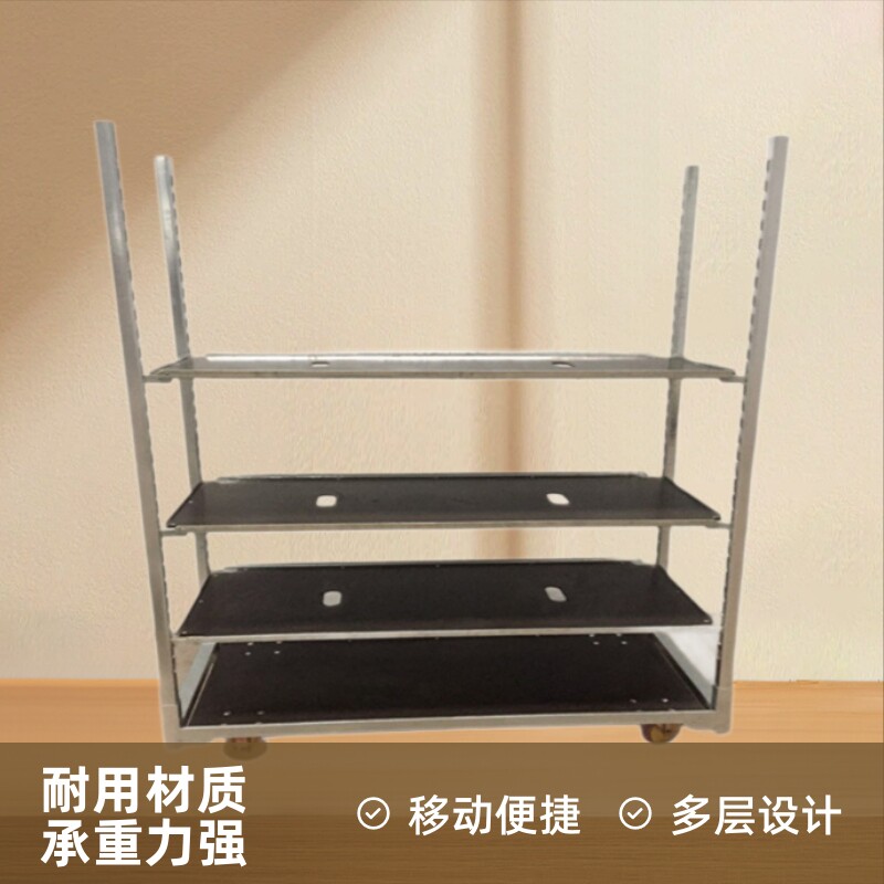 胶合板材质花架车 花卉台车鲜花展示车花店专用园艺花车厂家