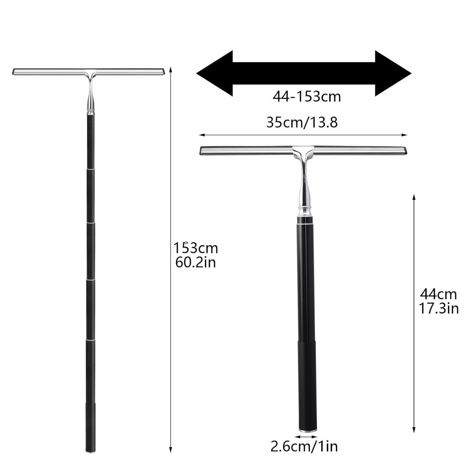 MAGA-102跨境加长可伸缩璃刮子带拖布玻刮水器家用玻浴室镜清洁器