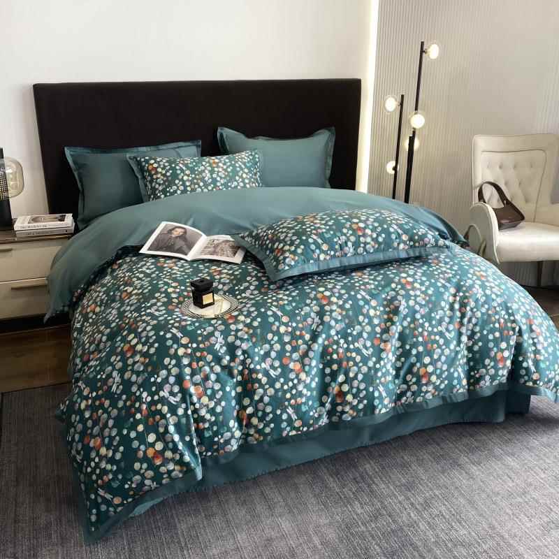 全棉加厚四件套80s支纯棉磨毛三件套床上用品单双人床单套件