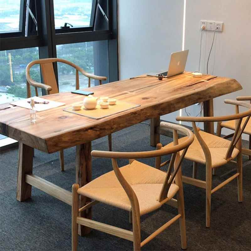 实木茶桌仿古泡茶桌椅组合办公室洽谈禅意功夫茶台禅意风