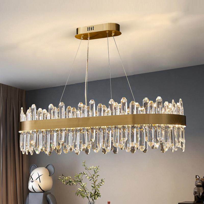Crystal light现代简约客厅吊灯轻奢大气水晶吊灯网红餐厅主吊灯