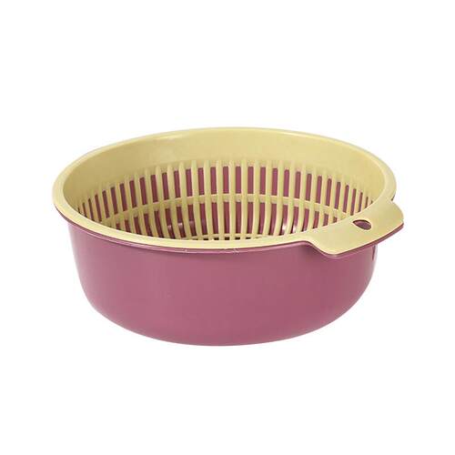 Double-layer vegetable washing and draining basket, small si