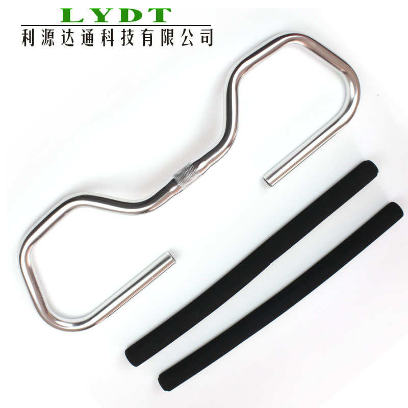 铝蝴蝶车把 旅行车把 配把立处25.4*W580 大弯蝴蝶把 配把套 配件