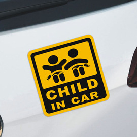 灵点babyincar车贴childincar汽车贴纸反光警示贴宝宝在车内