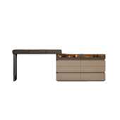 Rtd意式 极简梳妆台斗柜一体现代轻奢高级感卧室床尾收纳柜翻盖化