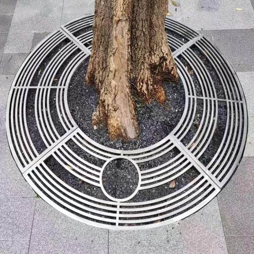 东不锈钢树篦子树池透水切盖板激穴光割件园广林广场ATC树树坑护