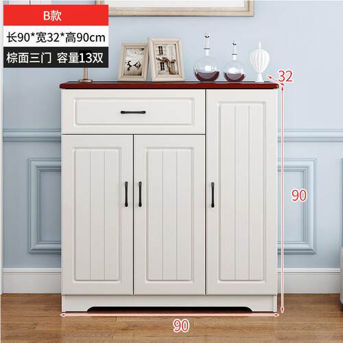 高档鞋柜家用门口大容量欧式实木现防代简约层尘户小户型多收入纳