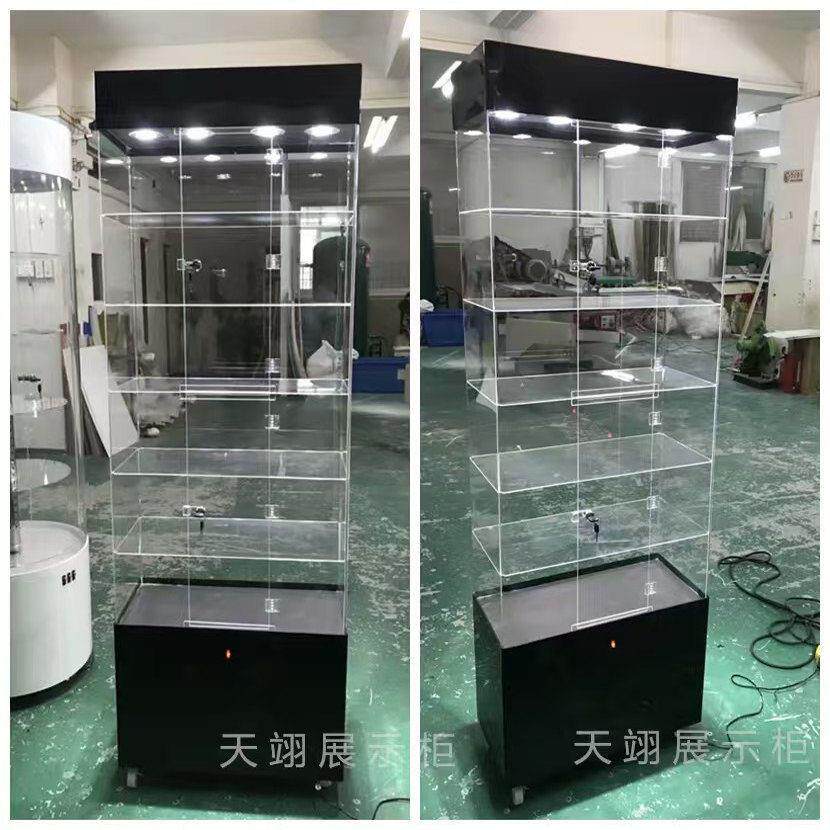 亚克力展示柜化妆品产品精品陈列柜有机玻璃展柜珠宝手机饰品柜