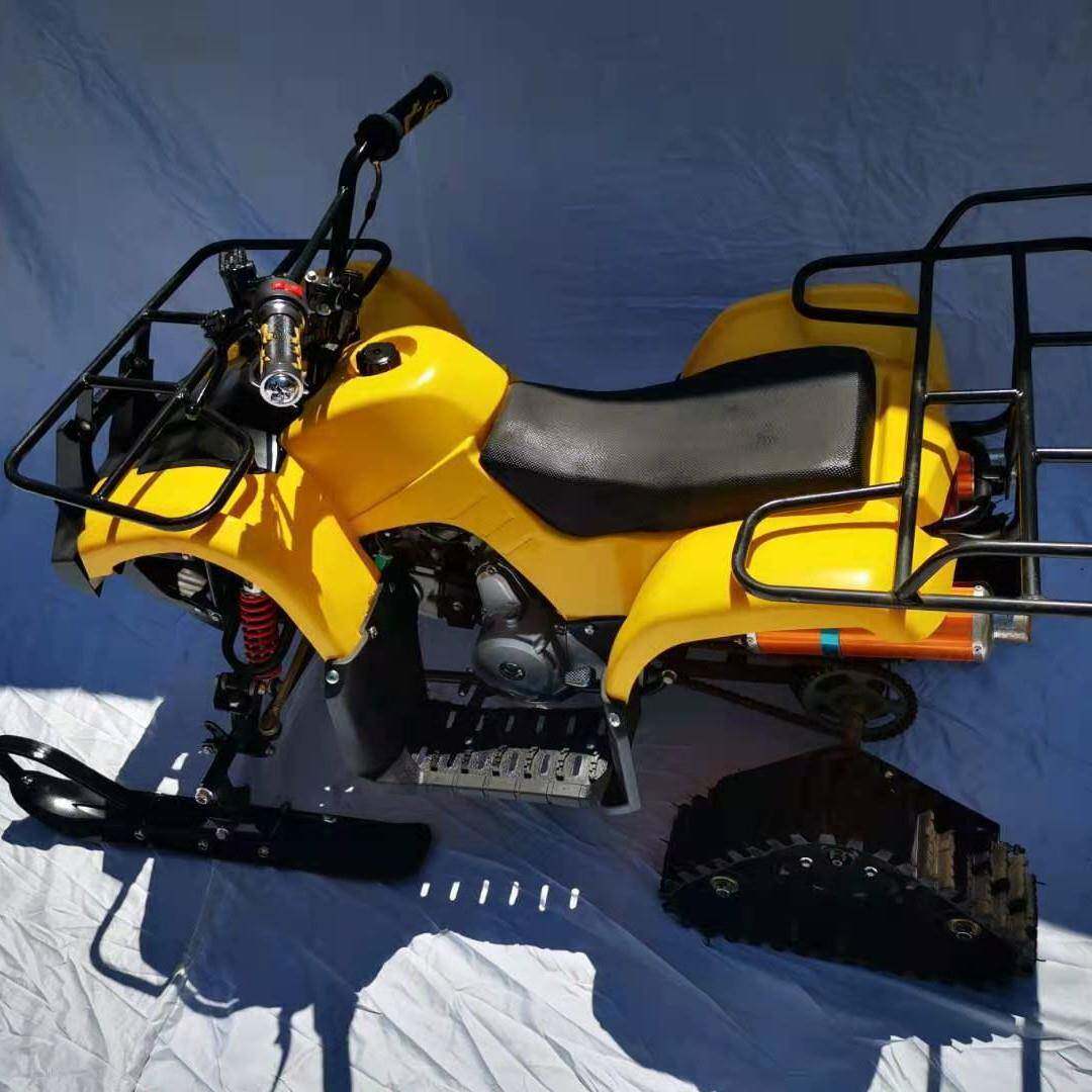 ATV小公牛沙滩车雪地摩托四轮履带雪橇成人汽油新款山地雪地两用