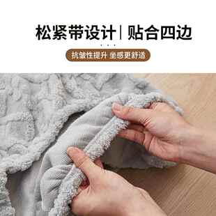 桌椅靠背全包垫子学生纯色新款椅子套高级餐厅座椅套高端护罩餐桌