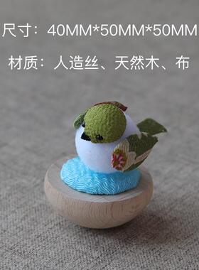 高档日本进口爱龙虎堂手陶土手绘可猫咪柴作犬车载件摆家居饰品工