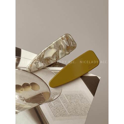 法式气质醋酸碎发夹女韩系2026新款侧边浏海夹鸭嘴夹发夹夹子头饰