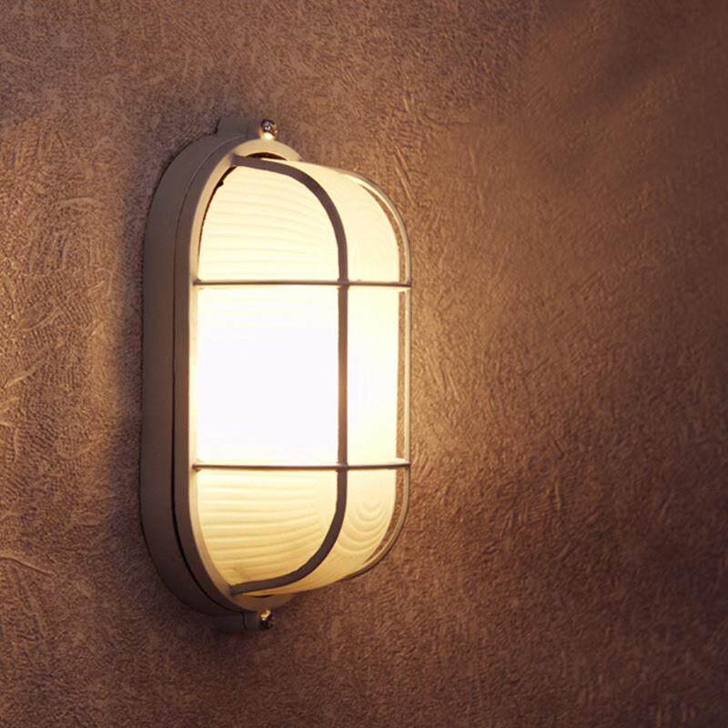 户外壁灯椭圆防水防潮防爆灯三防灯室外过道楼道桑拿房浴室灯全铝