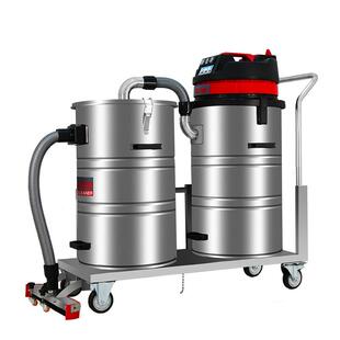 移动式双桶工业吸尘器GS-3616工厂油污铁屑工地石膏粉吸尘机3.6KW