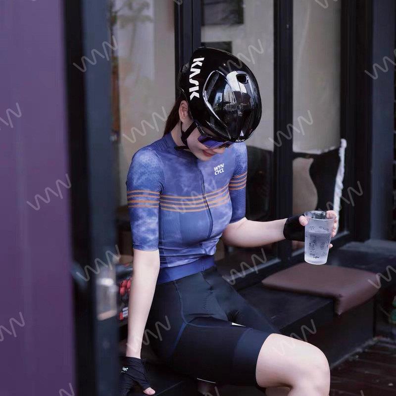 2025夏季骑行服短袖上衣女款防晒公路自行车薄款透气半袖速干 干