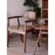 2025新款 北欧实木广岛椅餐椅家用简约靠背椅子扶手椅书桌椅餐桌椅