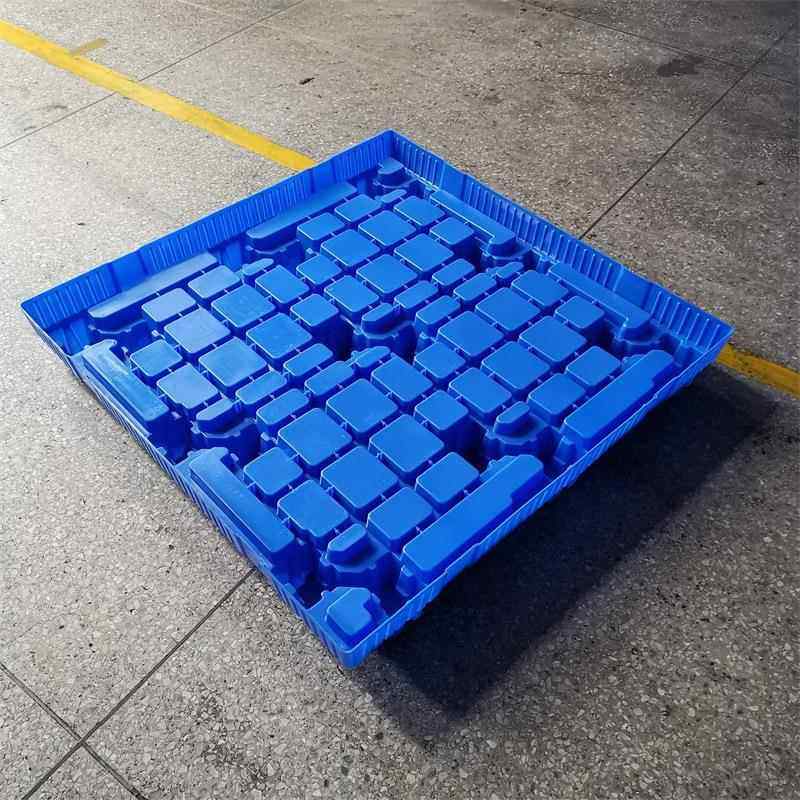 防漏蜂窝卡板蓝色单面塑料九脚蜂窝板物流运输周转栈板蜂窝胶板