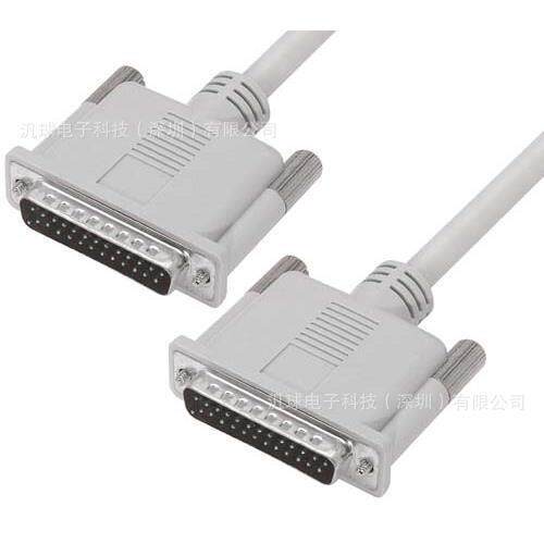 L-COM CSM84AA-10M IEEE-1284模制线缆 DB25公头/DB25公头 现货