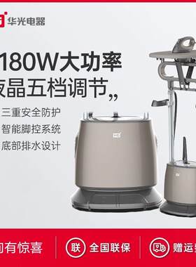 华光增压挂烫平烫家用熨衣服蒸汽双杆手持熨烫熨板挂烫机QZ66-XDV