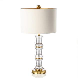 美式 创意别墅样板房卧室客厅家居水晶床头灯 简约现代水晶台灯欧式