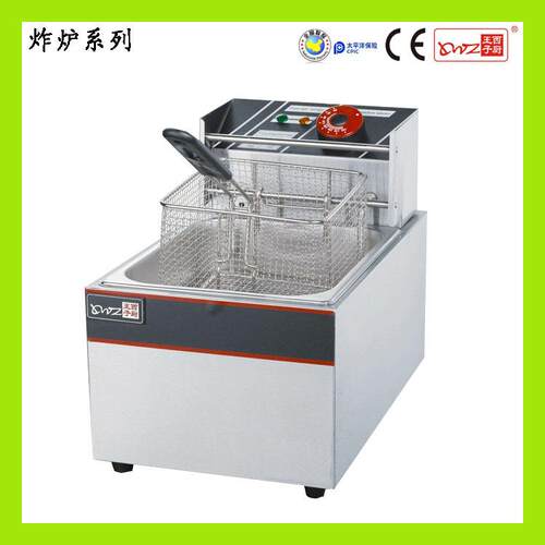 王子西厨电炸炉板材加厚电油炸锅单缸双缸电炸炉商用油炸设备